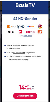 Müsste dieser Tarif von der Homepage sein